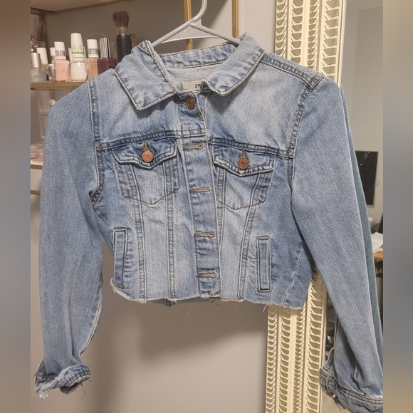 refuge Jackets & Blazers - Blue Jeans Jacket Vintage Distressed Look